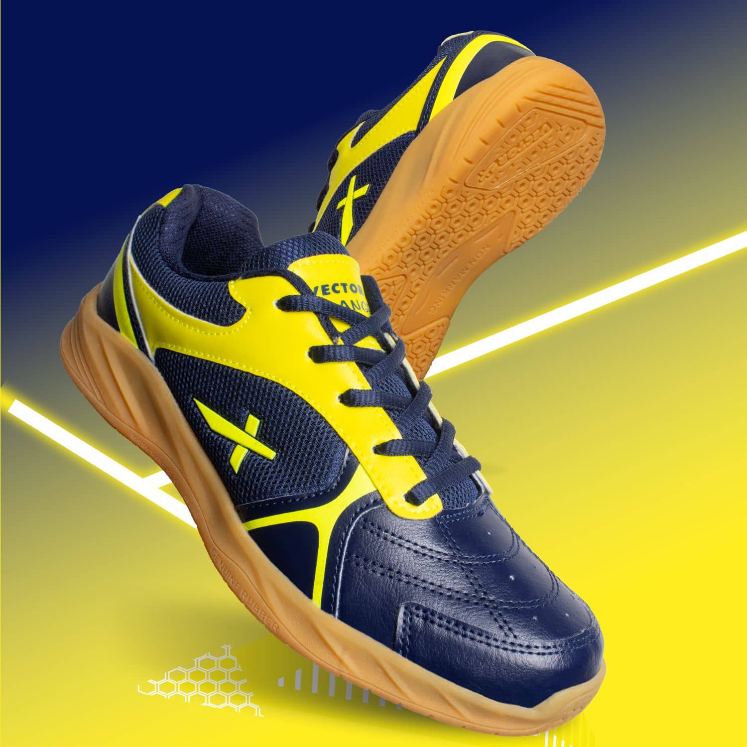 Vector X RANGER YELLOW NAVY Non-Marking Yellow Male - Sports Shoes | Buy online on ZillyBuy