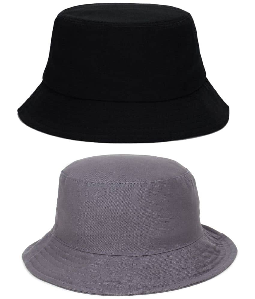 Zacharias - Multi Color Cotton Men's Hat ( Pack of 2 )