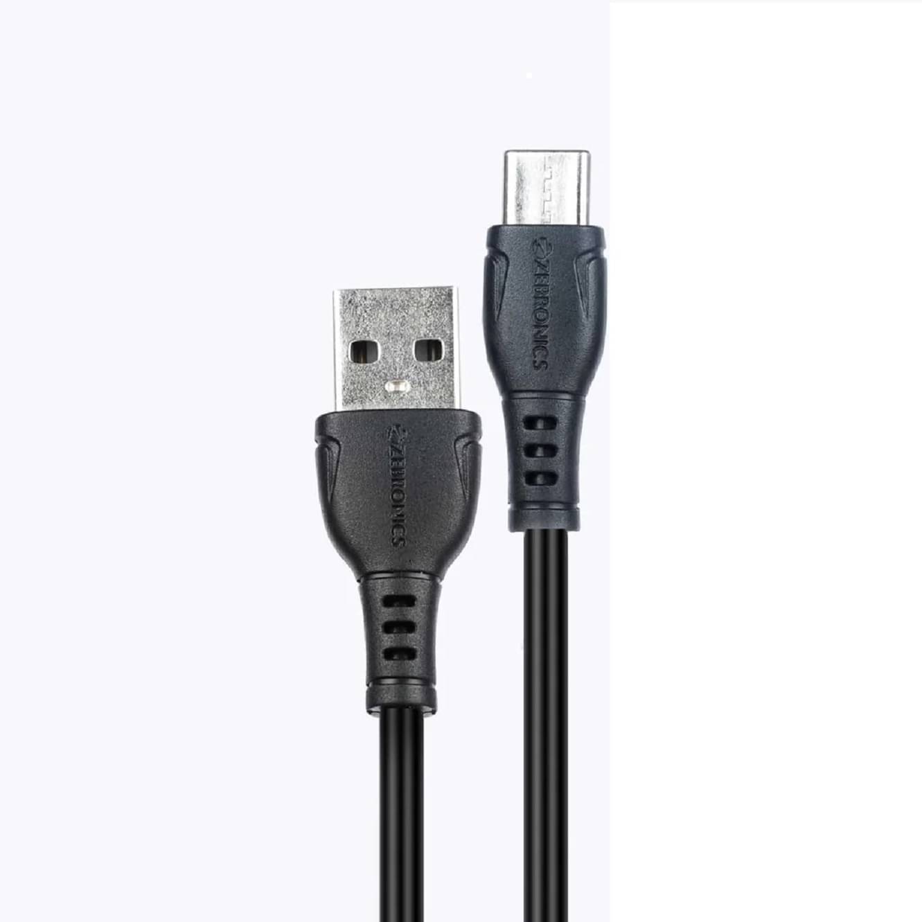     			Zebronics - Black 2.4 A USB Data Cable 1 Meter