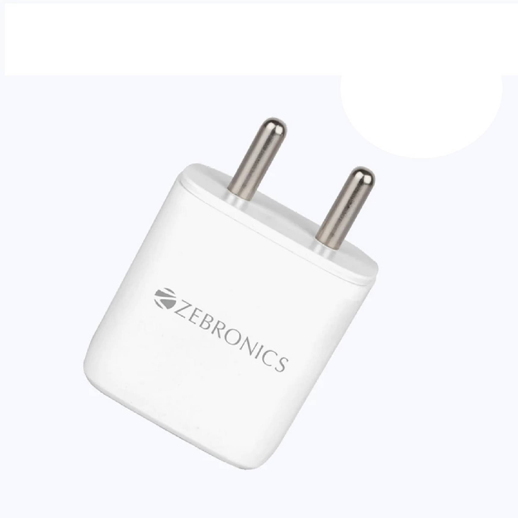     			Zebronics - No Cable 3A Wall Charger