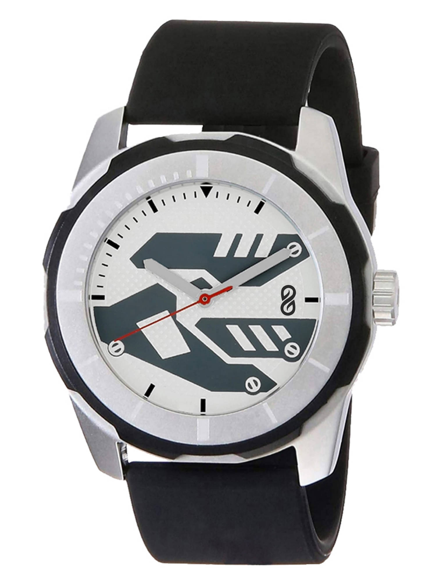     			DIGITRACK - Black Silicon Analog Men's Watch