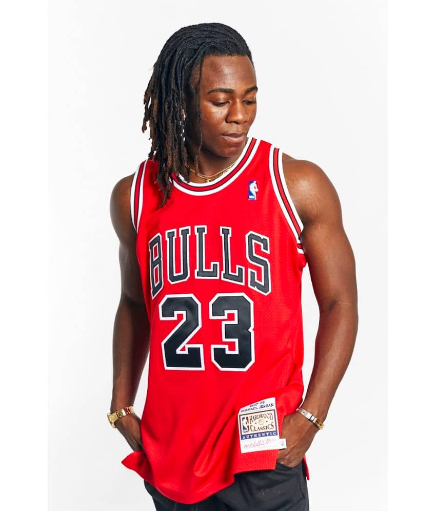 JORDAN 23 BULLS RED BASKETBALL JERSEY (embroidered ) - Sports and Fitness Equipment | Buy online on ZillyBuy
