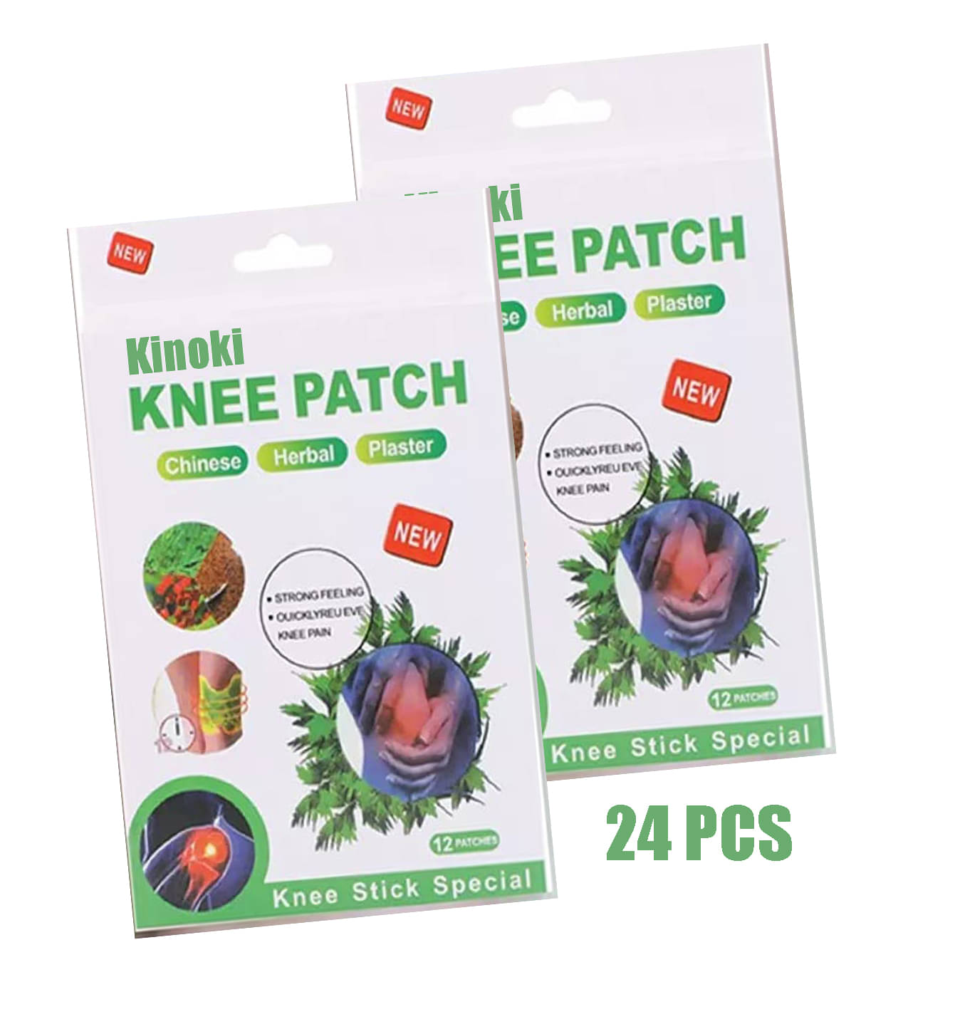 Kinoki Knee Plaster Sticker Joint Ache Pain Relieving Plaster Rheumatoid Arthritis Body Patches 24pcs (Pack of 2) Kinoki Knee Plaster Sticker Joint Ache Pain Relieving Plaster Rheumatoid Arthritis Body Patches 24pcs (Pack of 2)