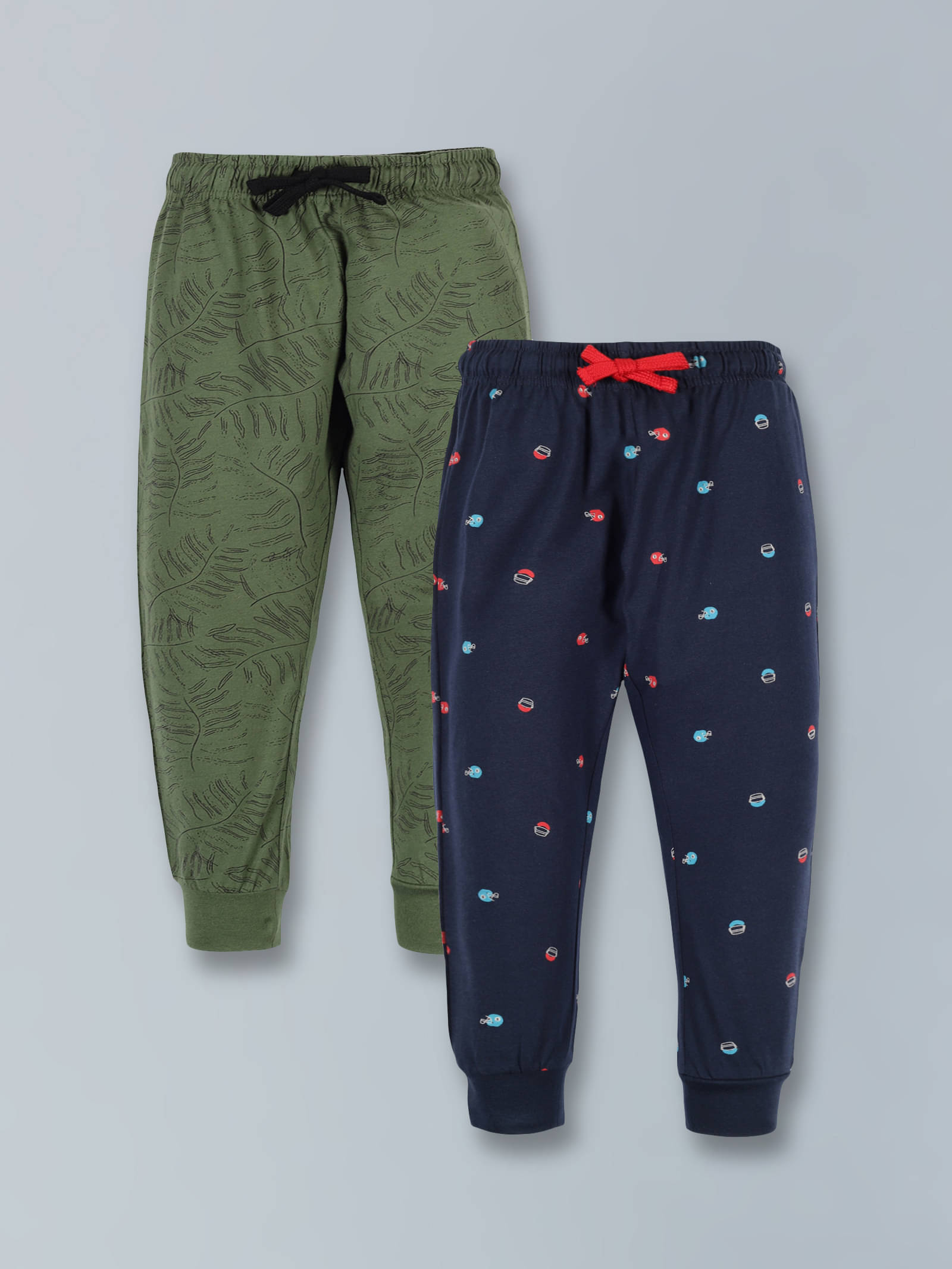    			PLUM TREE Pack of 2 Boys Cotton Blend Trackpant ( Navy Blue )