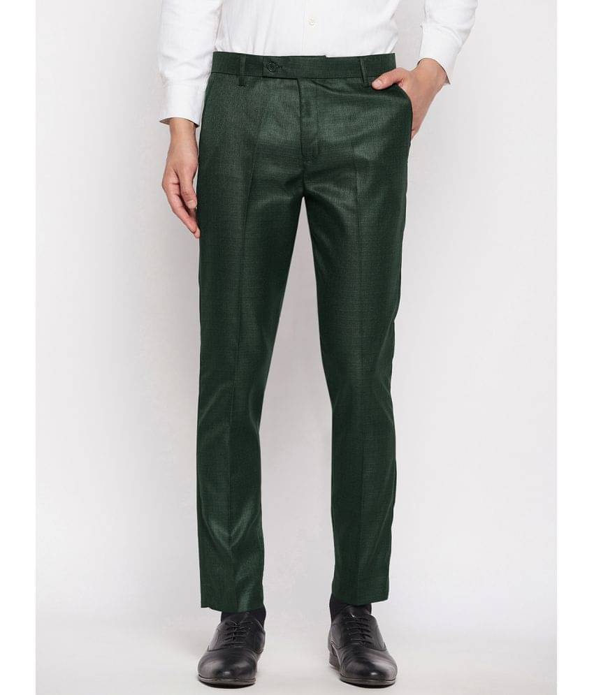     			VEI SASTRE Green Slim Formal Trouser ( Pack of 1 )