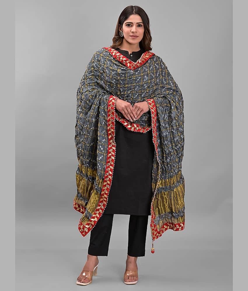 Apratim - Grey Silk Women's Dupatta - ( Pack of 1 ) - Dupattas & Shawls | Buy online on ZillyBuy