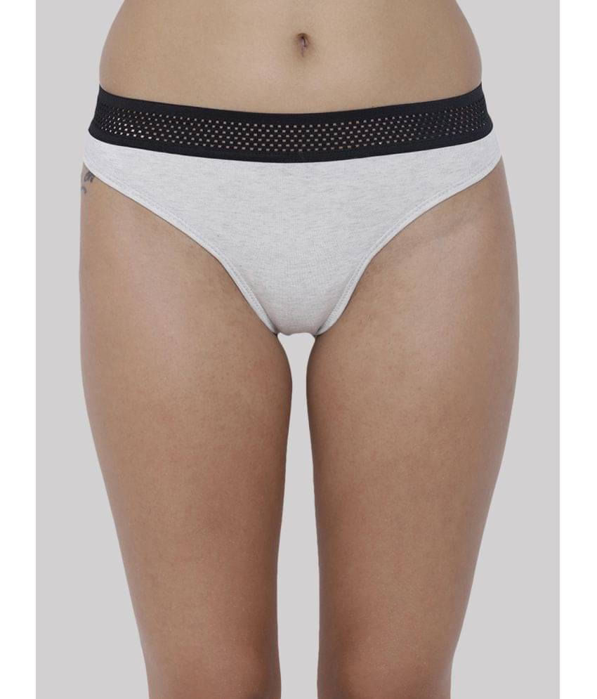     			BASIICS By La Intimo Polyester Solid Women's Bikini ( Off White ) BCPTH02