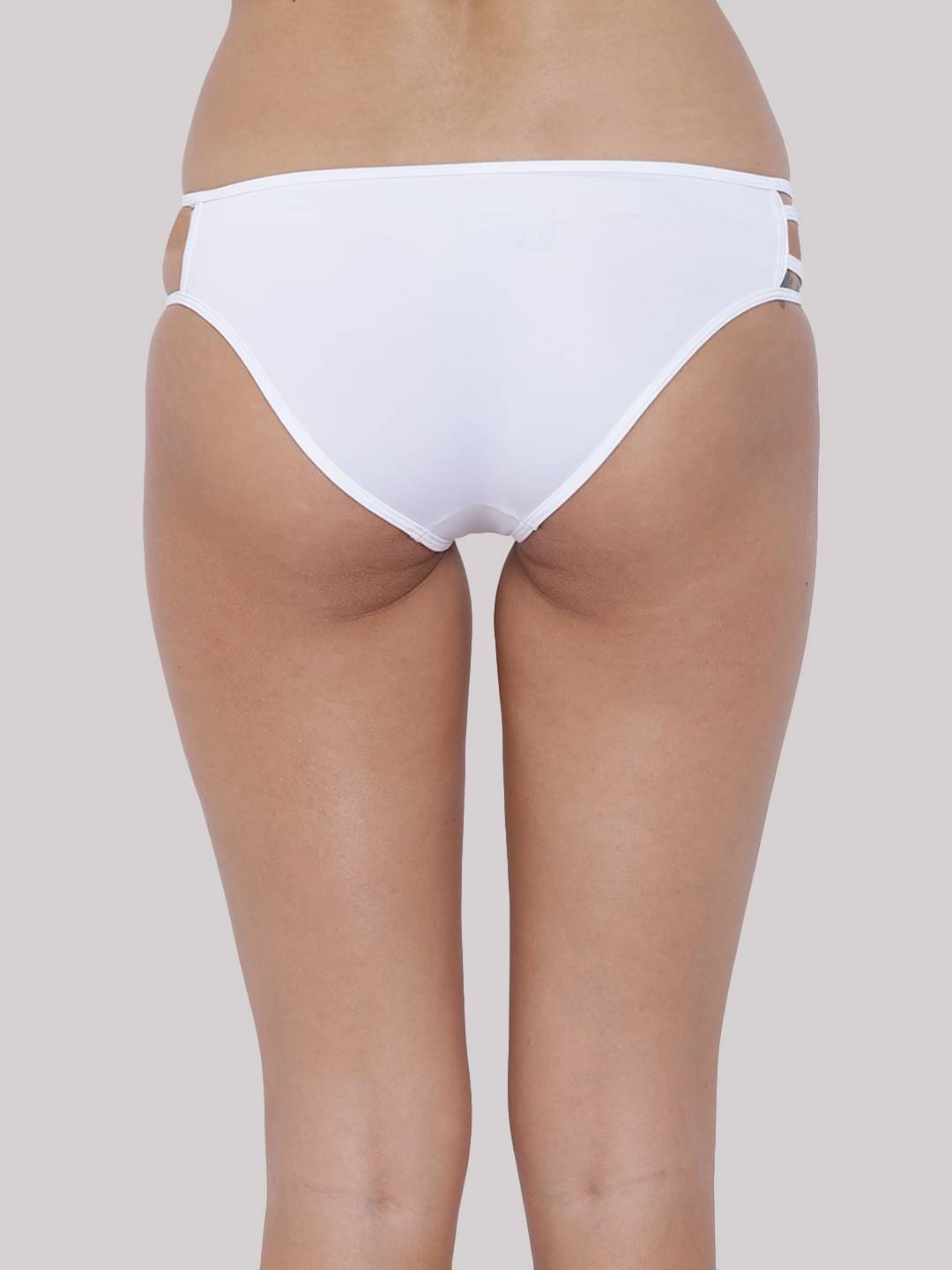 BASIICS By La Intimo Polyester Solid Women's Hipster ( White ) BCPBK03 BASIICS By La Intimo Polyester Solid Women's Hipster ( White ) BCPBK03
