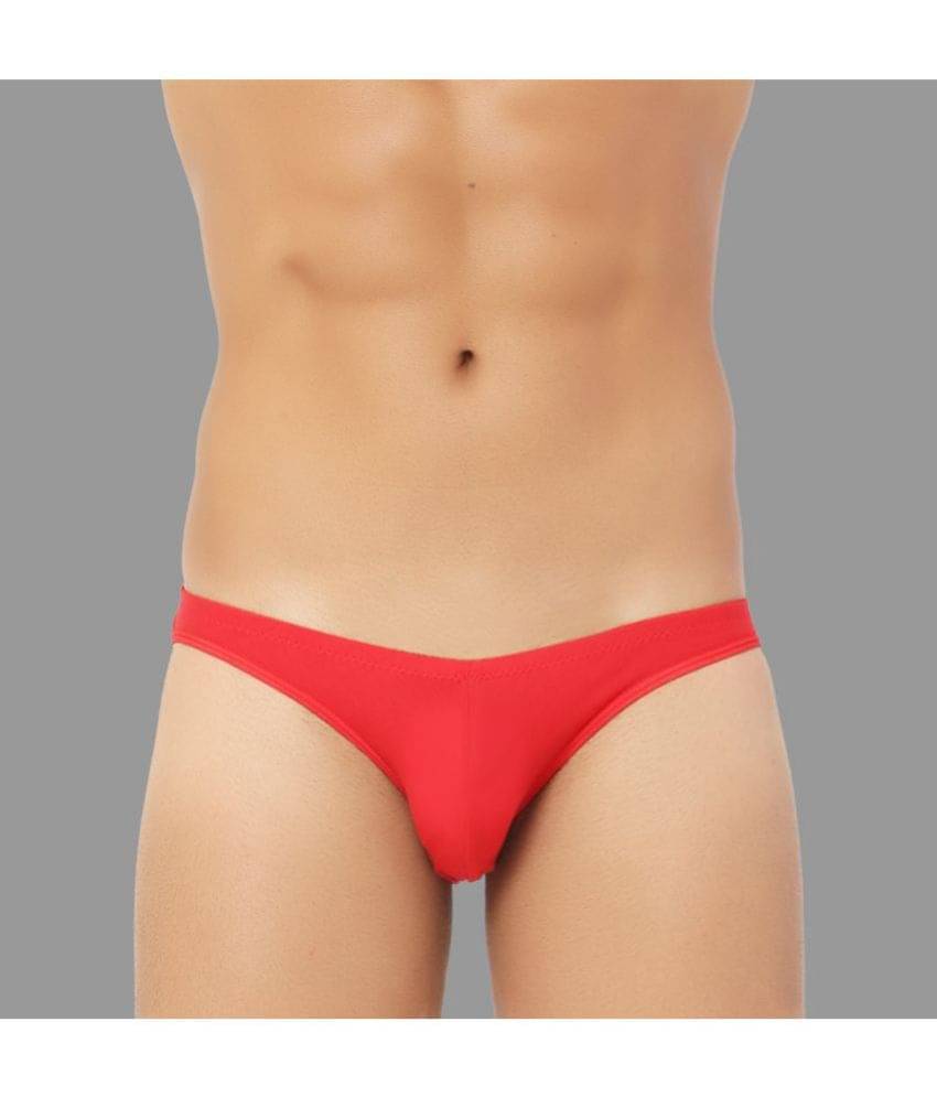 Bruchi Club Pack of 1 Modal Bikini For Men's ( Red ) Bruchi Club Pack of 1 Modal Bikini For Men's ( Red )