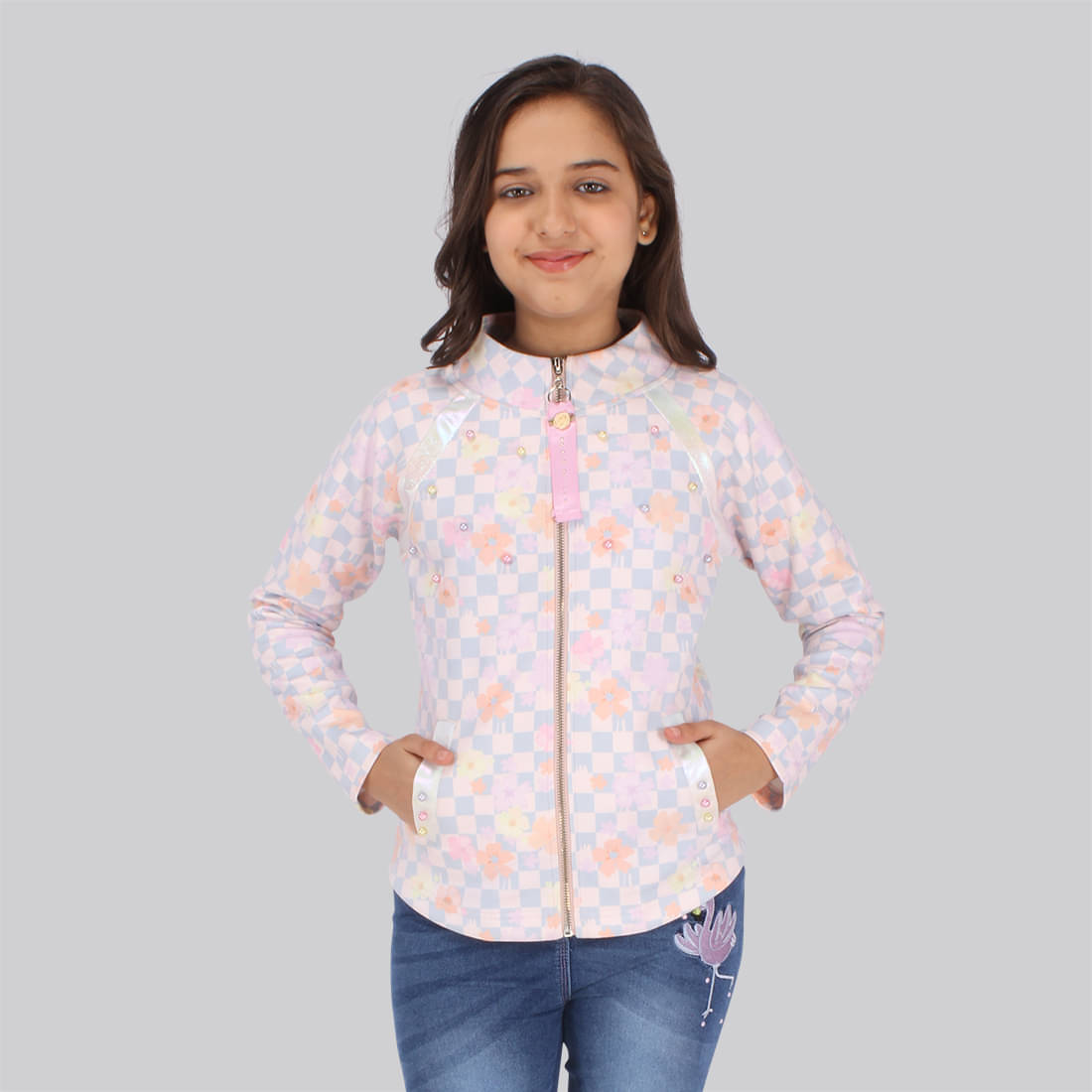     			CutecumberPeachPolyesterBabygirlSweatshirtsPack of 1