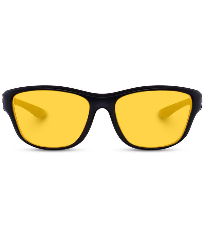 Kanny Devis - Black Wrap Around Sunglasses ( Pack of 1 )