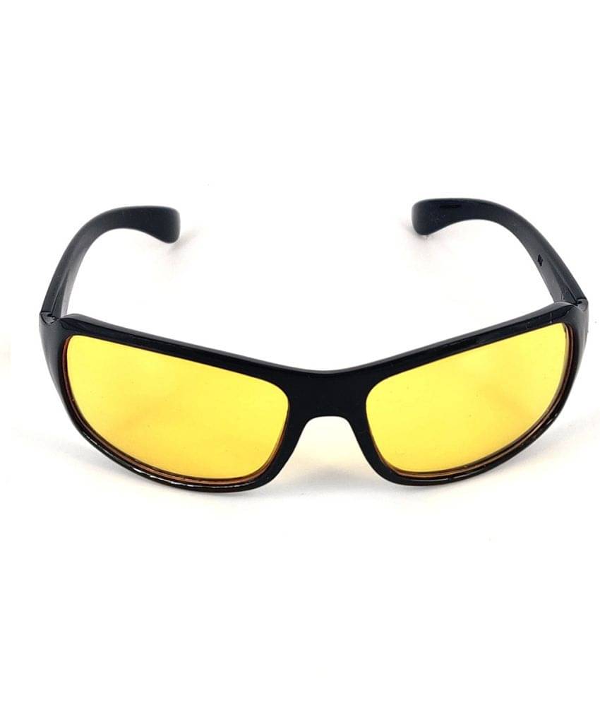 Kanny Devis - Black Wrap Around Sunglasses ( Pack of 1 ) Kanny Devis - Black Wrap Around Sunglasses ( Pack of 1 )