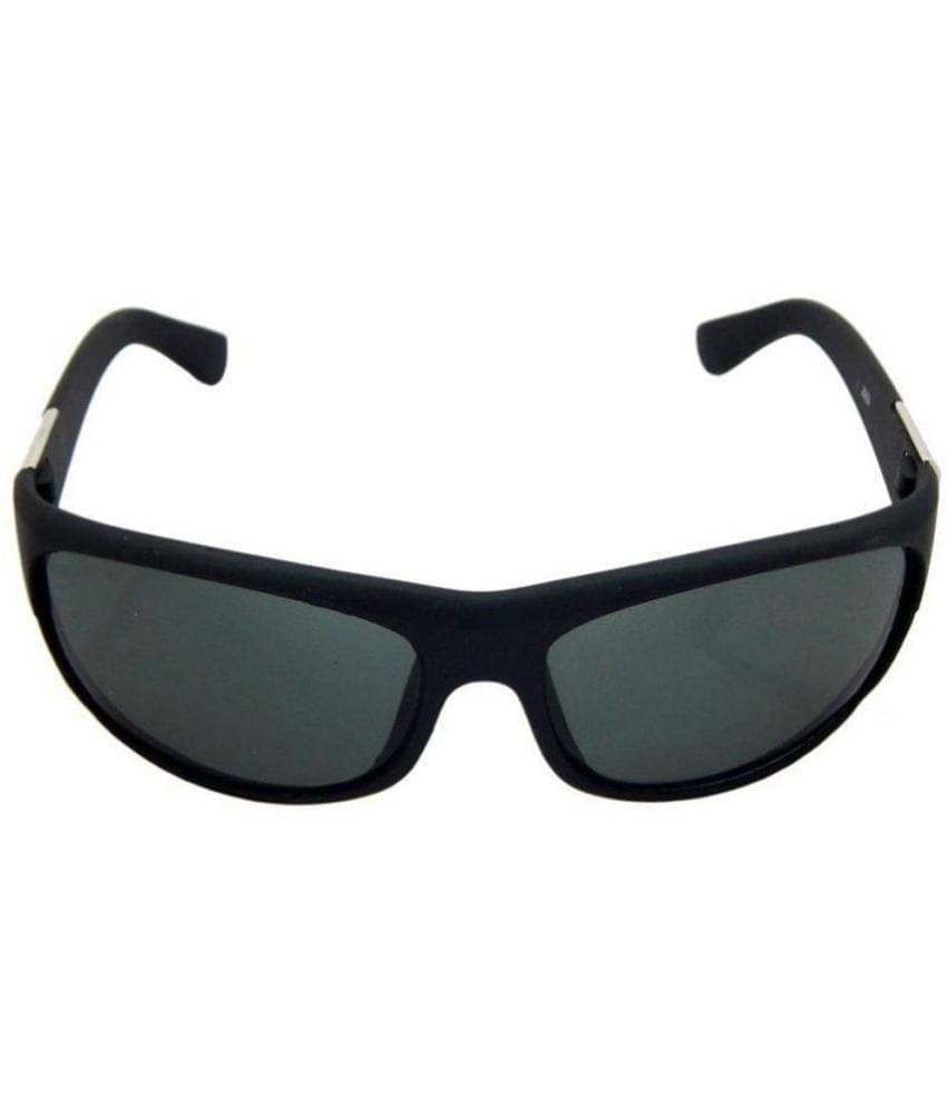 Kanny Devis - Black Wrap Around Sunglasses ( Pack of 1 )     			Kanny Devis - Black Wrap Around Sunglasses ( Pack of 1 )