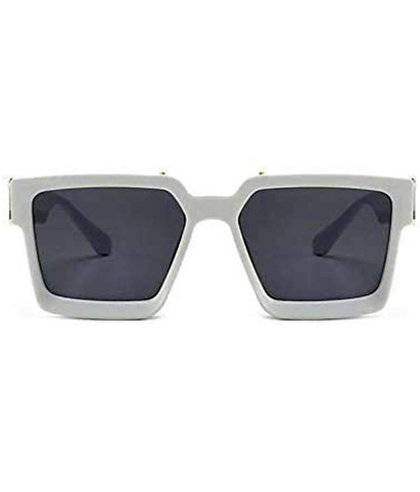 Kanny Devis - White Rectangular Sunglasses ( Pack of 1 ) Kanny Devis - White Rectangular Sunglasses ( Pack of 1 )