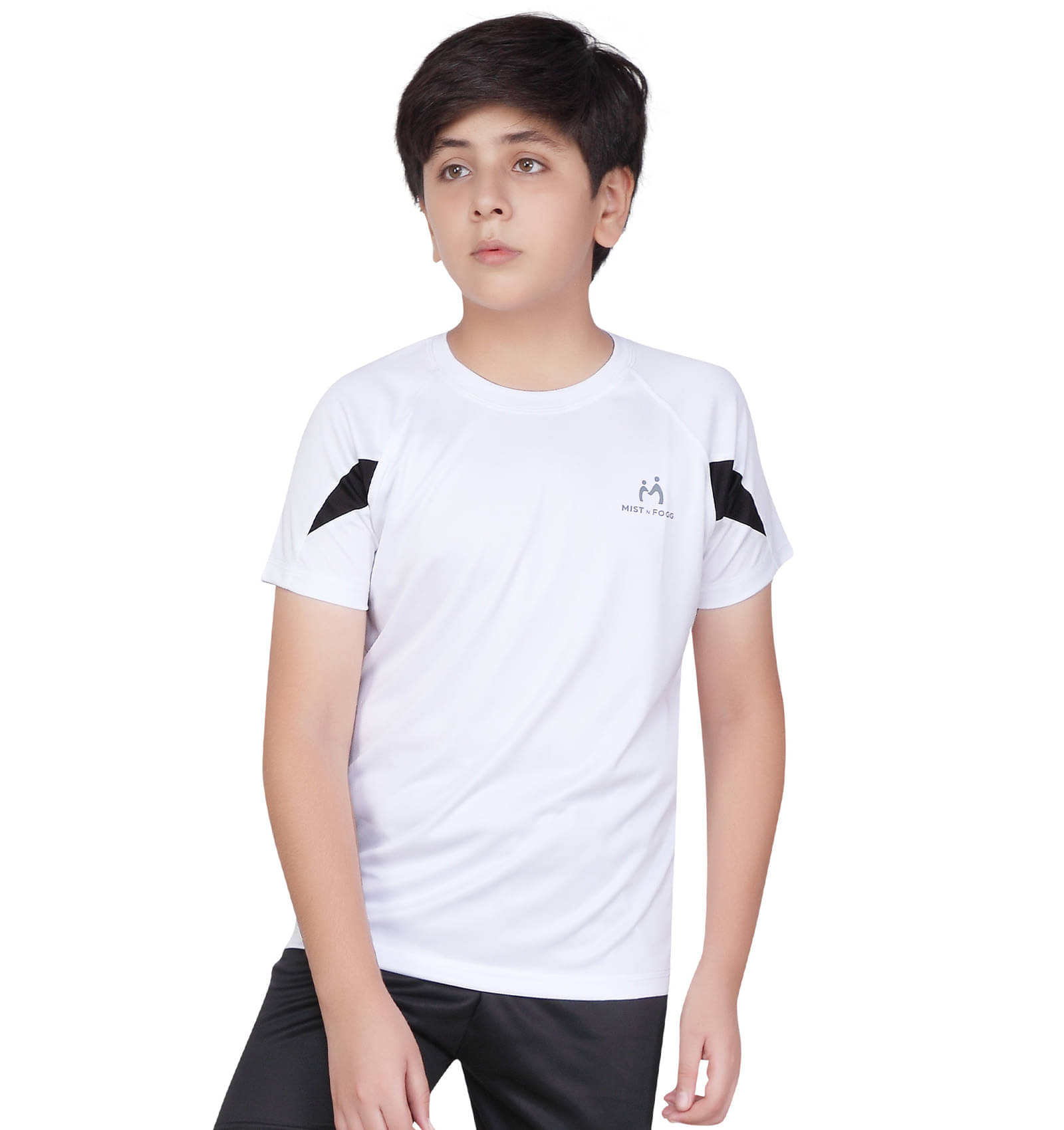     			MIST N FOGG Pack of 1 Boys Polyester T-Shirt ( White )