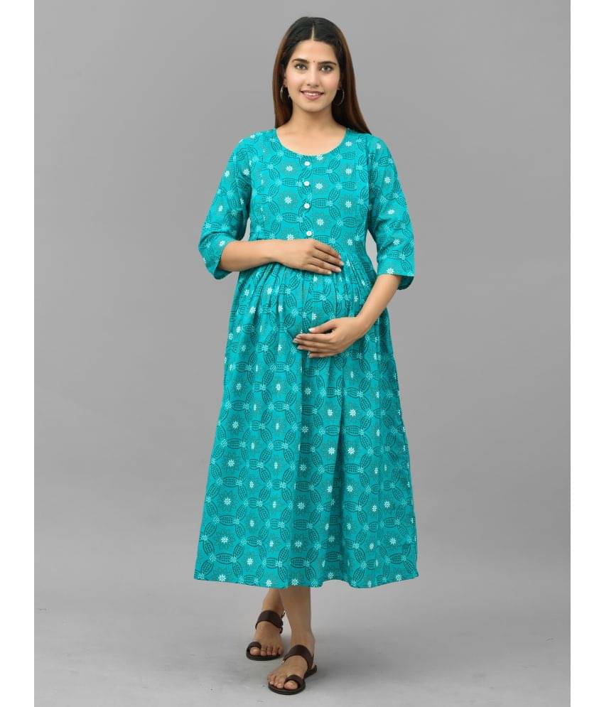 Nevisha Style Multi Color Cotton Maternity Kurta Single Nevisha Style Multi Color Cotton Maternity Kurta Single