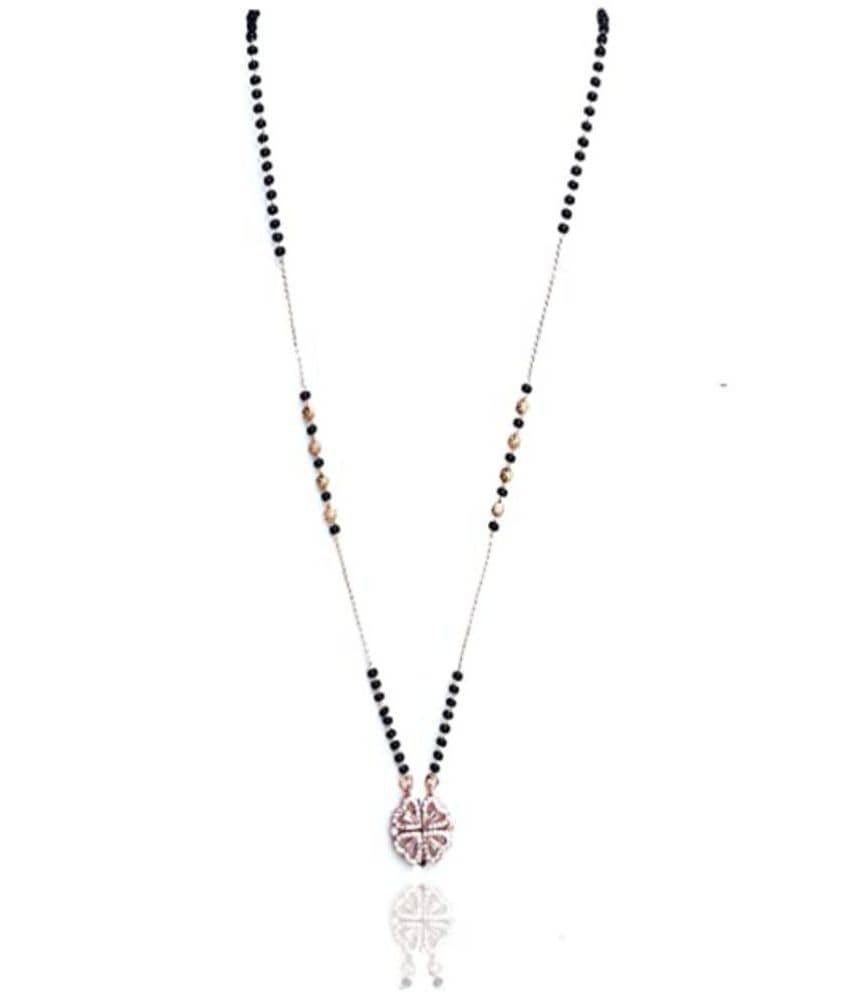PUJVI - Rose Gold Mangalsutra ( Pack of 1 )