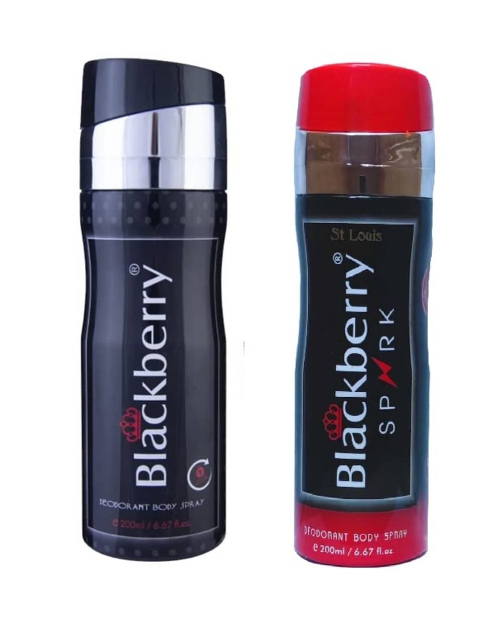     			St Louis - 1 BLACKBERRY SPARK, 1 BLACKBERRY . Deodorant Spray for Men,Women 400 ml ( Pack of 2 )