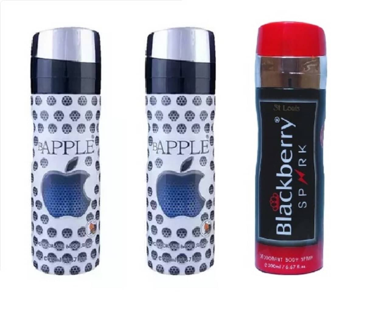     			St Louis - 1 BLACKBERRY SPARK, 2 BAPPLE deodorant. Deodorant Spray for Men,Women 600 ml ( Pack of 3 )