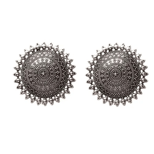 Sunhari Jewels - Black Stud Earrings ( Pack of 1 ) - Earrings | Buy online on ZillyBuy