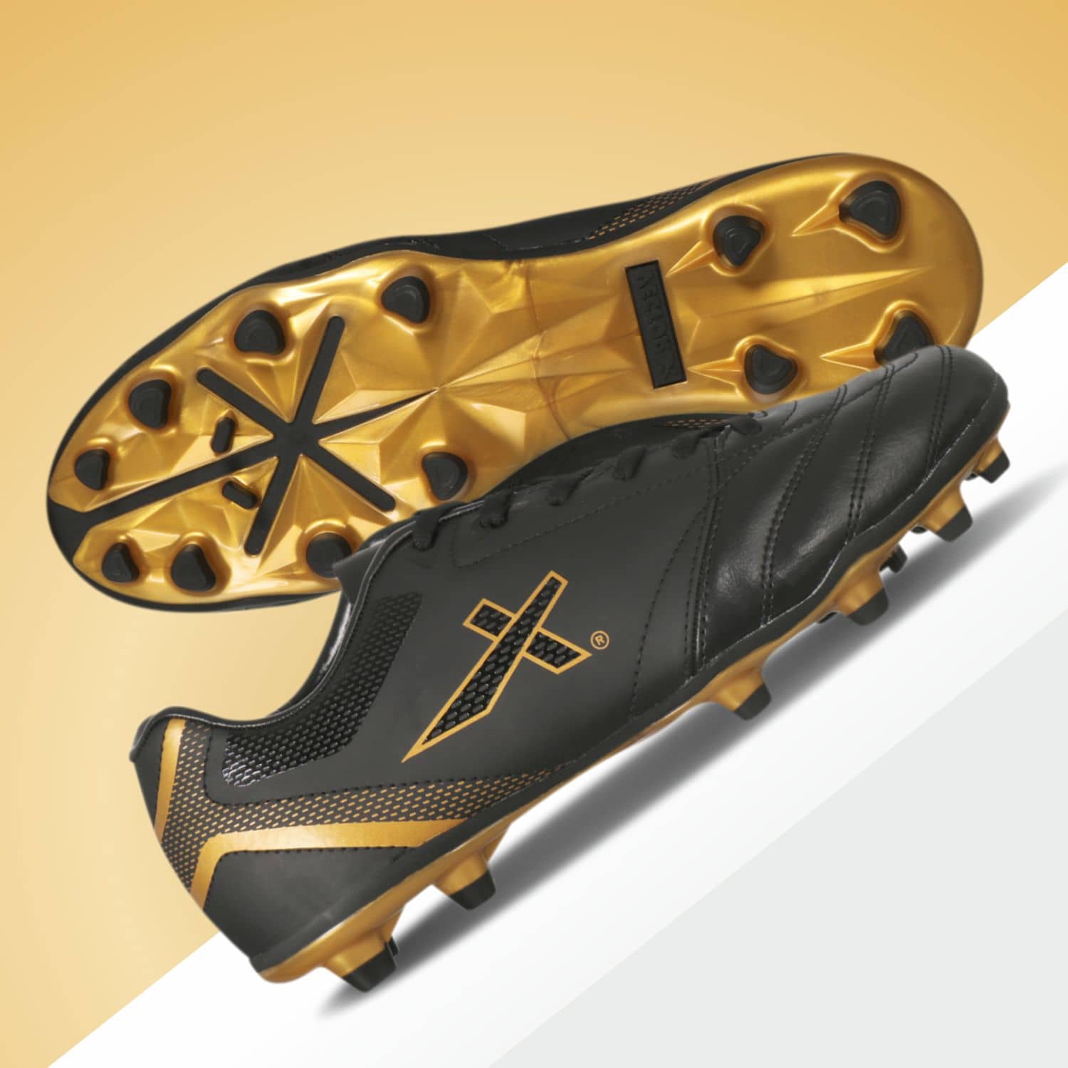 Vector X BLAZE 2.0 Black Gold Football Shoes - Sports Shoes | Buy online on ZillyBuy