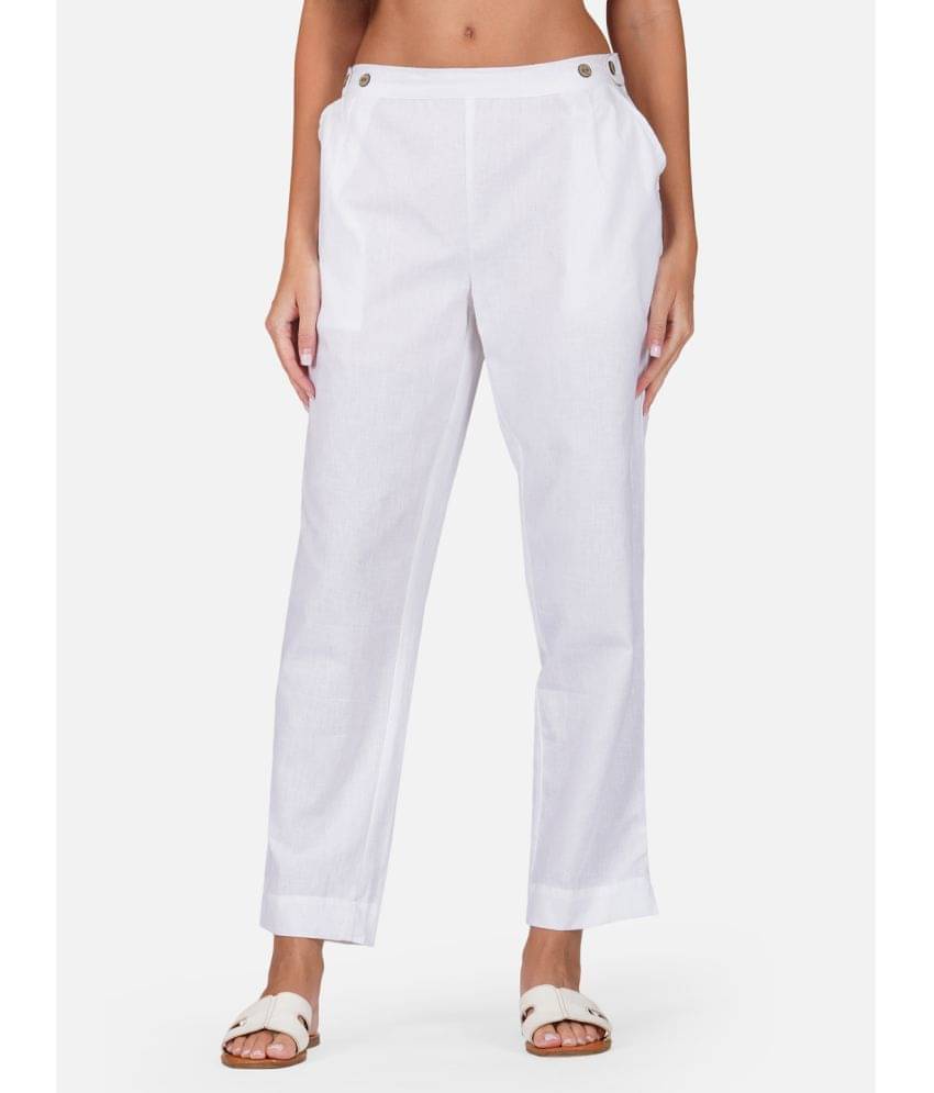     			fabcoast - Cotton Regular Fit Off White Women's Jeggings ( Pack of 1 )
