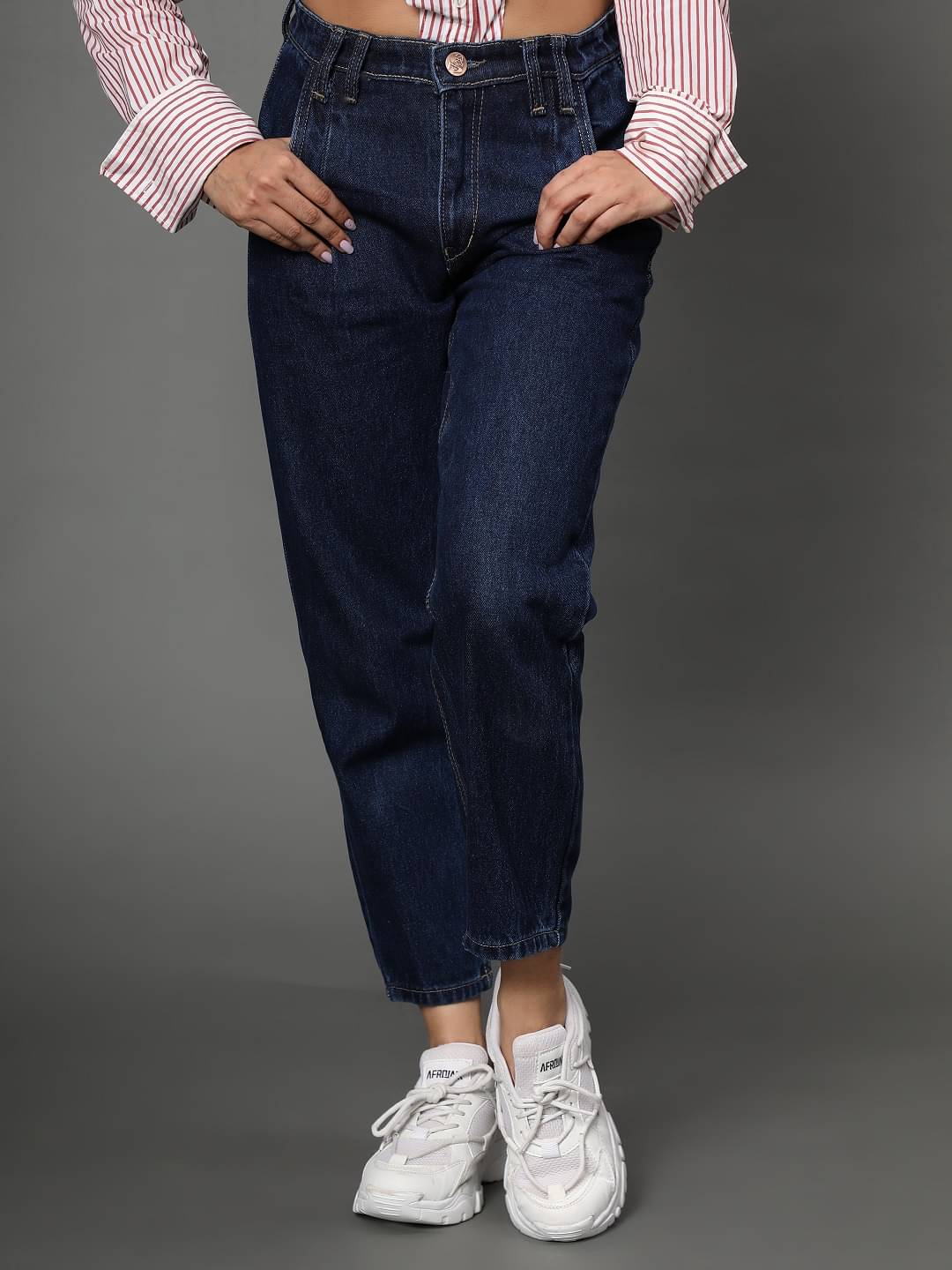    			AngelFab - Blue Denim Jogger Women's Jeans ( Pack of 1 )