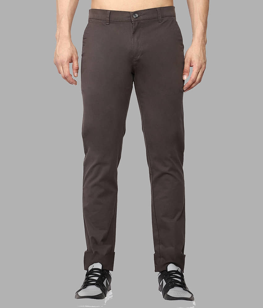 JB JUST BLACK Dark Grey Regular Chinos ( Pack of 1 ) - Trousers | Buy online on ZillyBuy