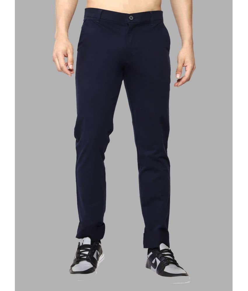 JB JUST BLACK Navy Blue Regular Chinos ( Pack of 1 ) - Trousers | Buy online on ZillyBuy