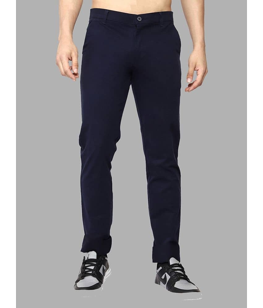 JB JUST BLACK Navy Blue Regular Chinos ( Pack of 1 ) - Trousers | Buy online on ZillyBuy