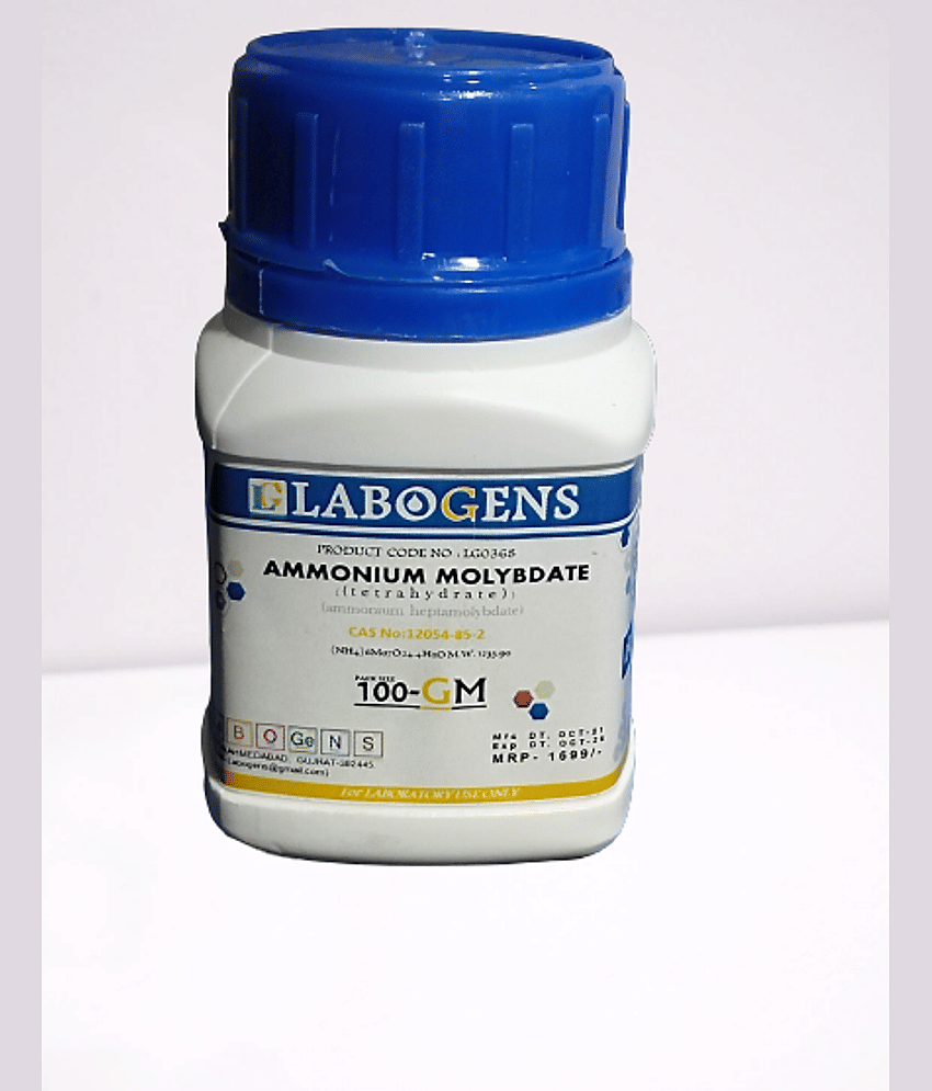 AMMONIUM MOLYBDATE ( TETRAHYDRATE) 100GM - Stationery | Buy online on ZillyBuy