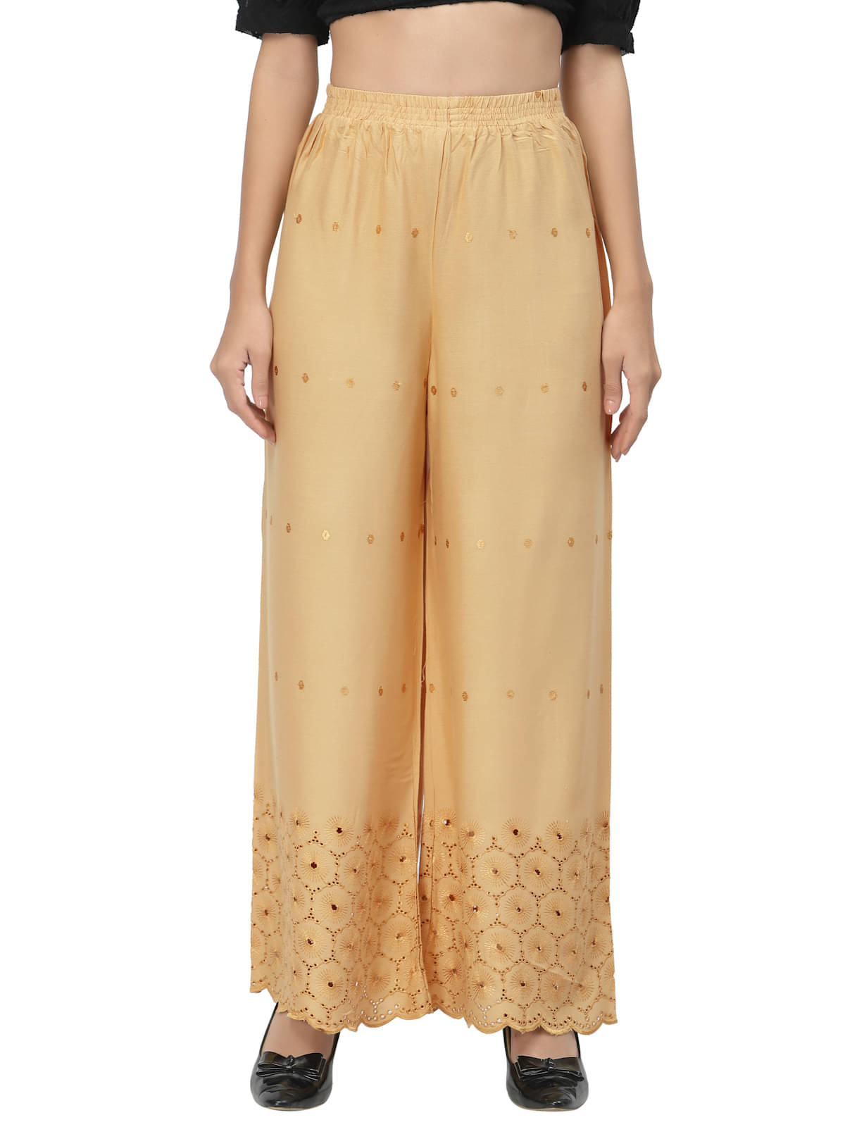     			Anekaant - Beige Cotton Blend Women's Churidar ( Pack of 1 )