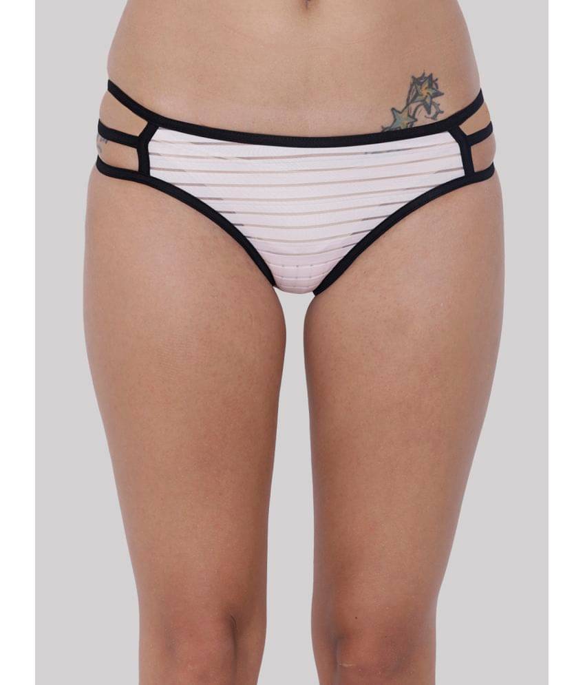 BASIICS By La Intimo Polyester Striped Women's Hipster ( Multicolor ) BCPBK04 BASIICS By La Intimo Polyester Striped Women's Hipster ( Multicolor ) BCPBK04