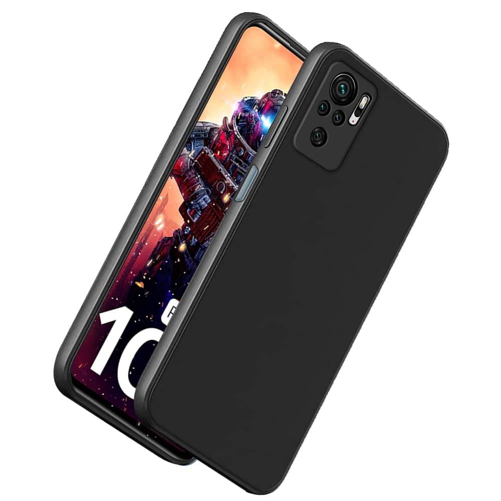 BEING STYLISH - Black Silicon Plain Cases Compatible For Redmi Note 10s ( Pack of 1 ) BEING STYLISH - Black Silicon Plain Cases Compatible For Redmi Note 10s ( Pack of 1 )