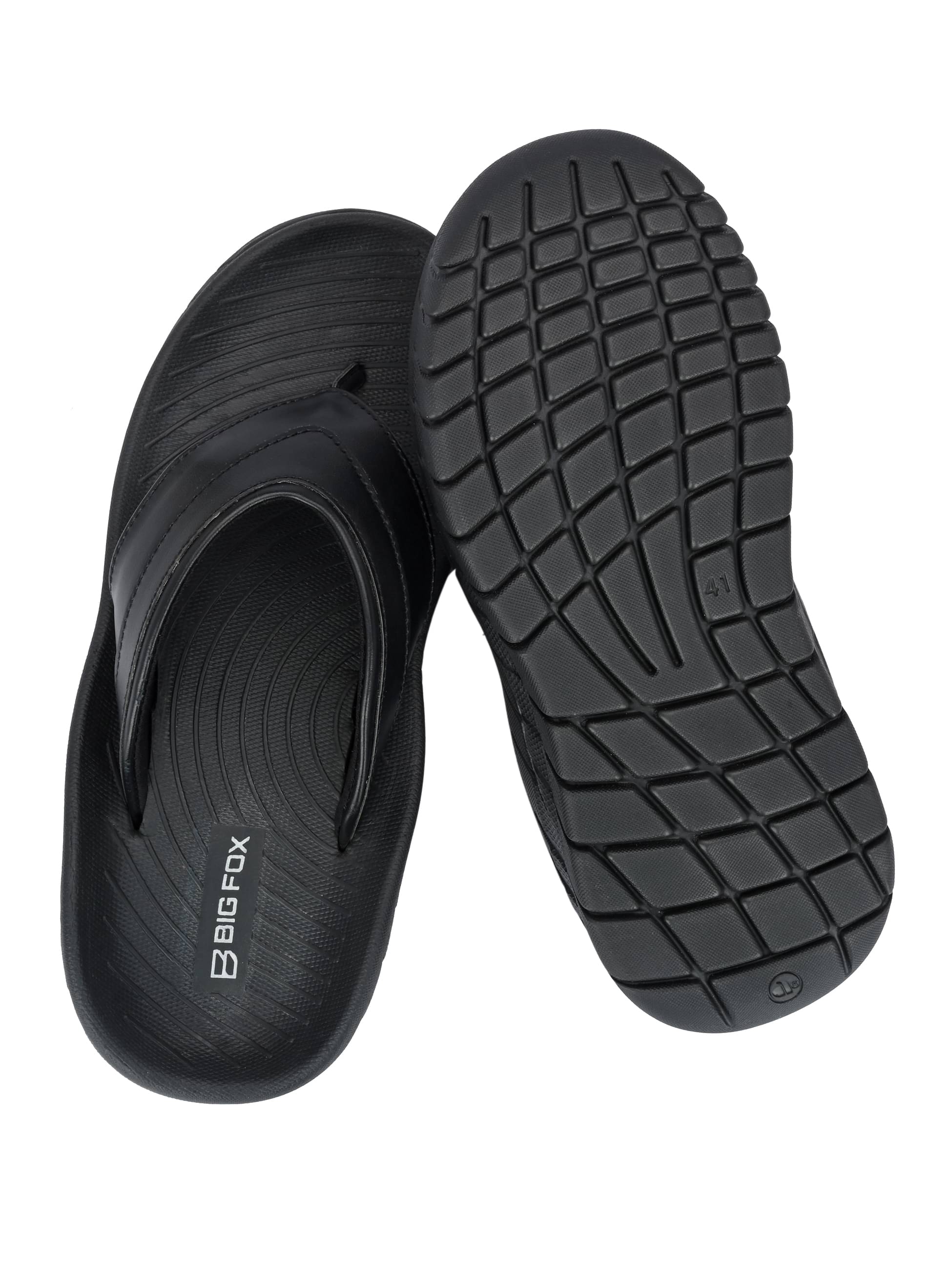 Big Fox - Black Men's Thong Flip Flop - Image 4