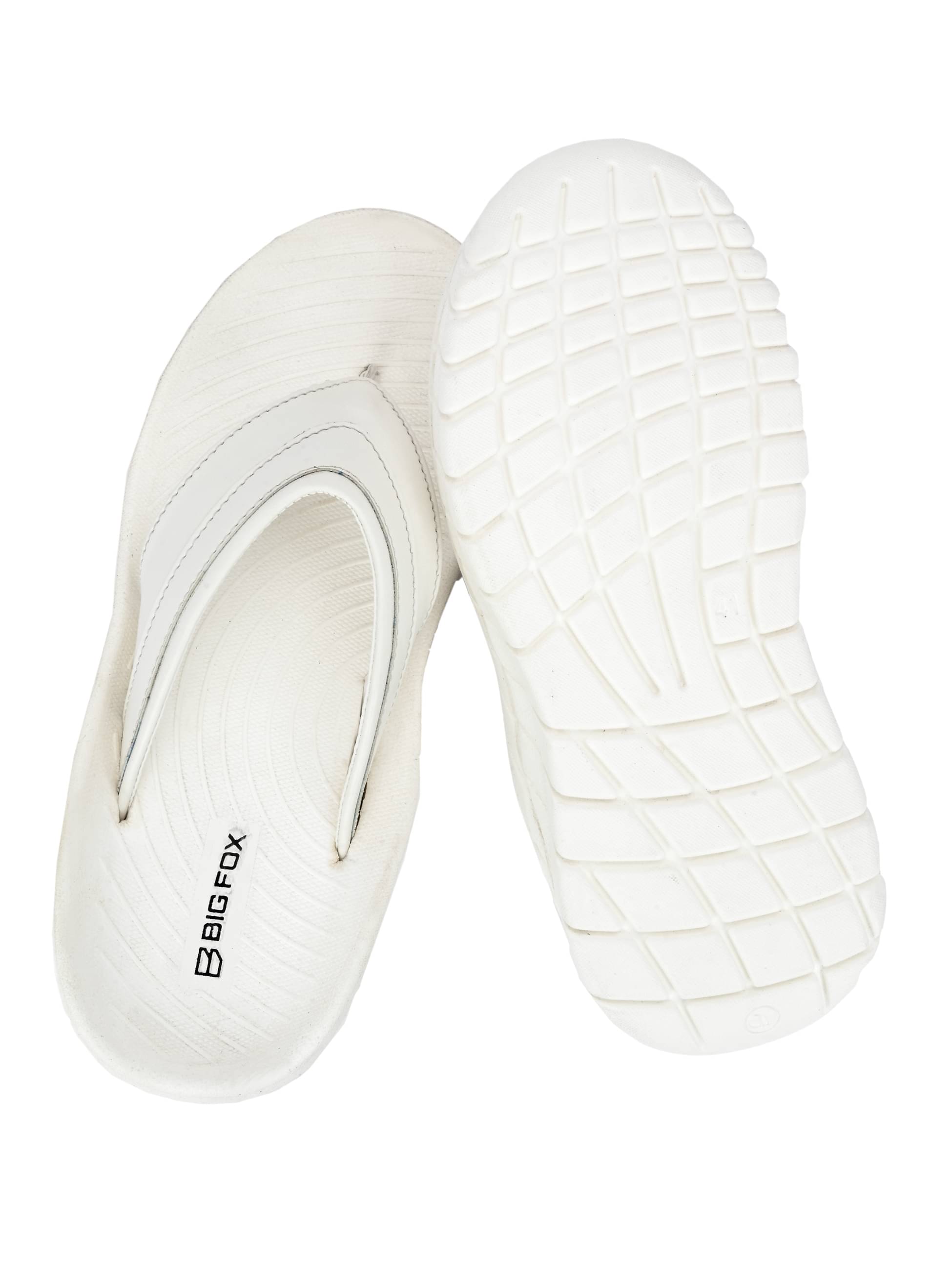Big Fox - White Men's Thong Flip Flop - Image 4