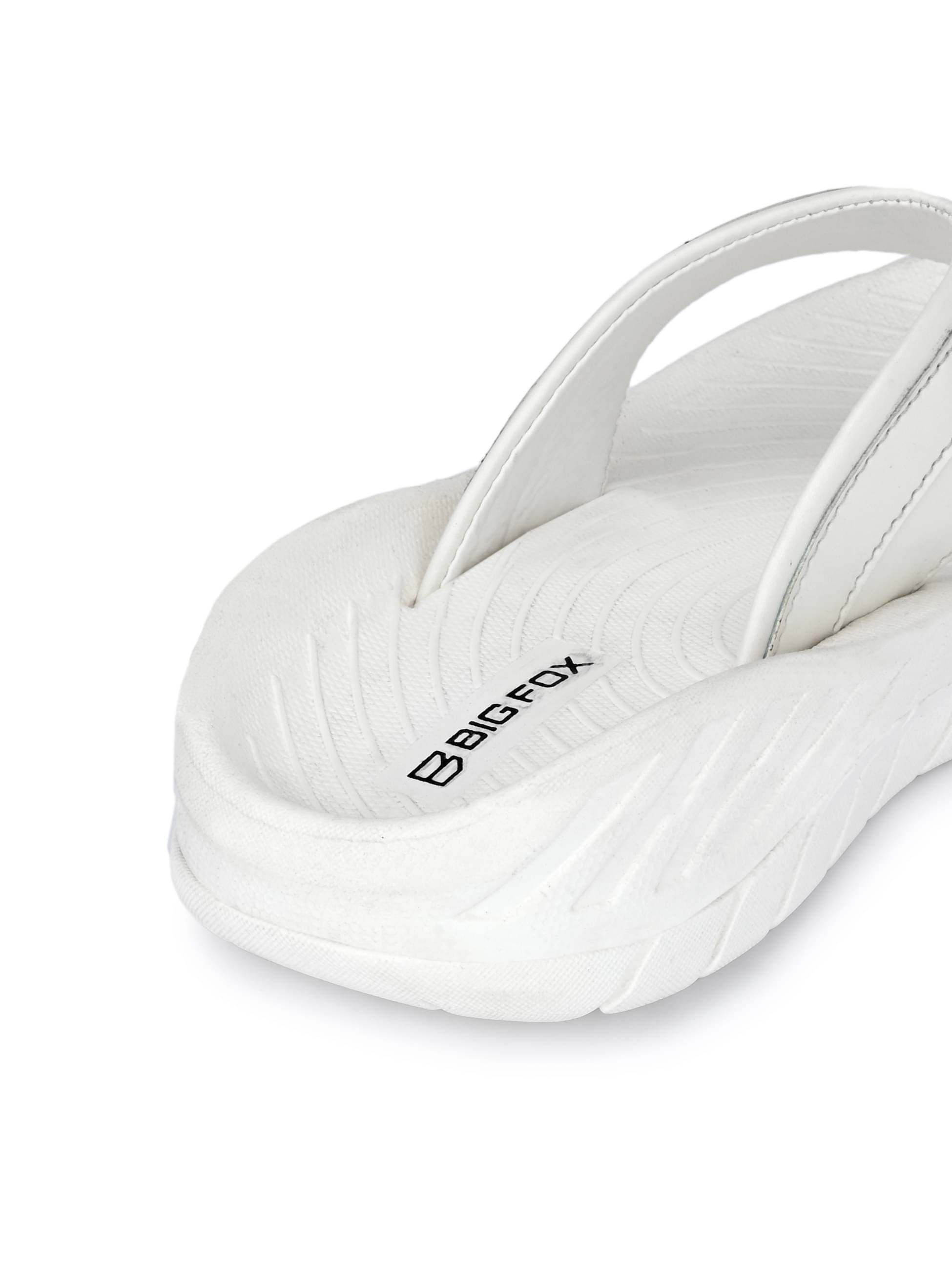 Big Fox - White Men's Thong Flip Flop - Image 5