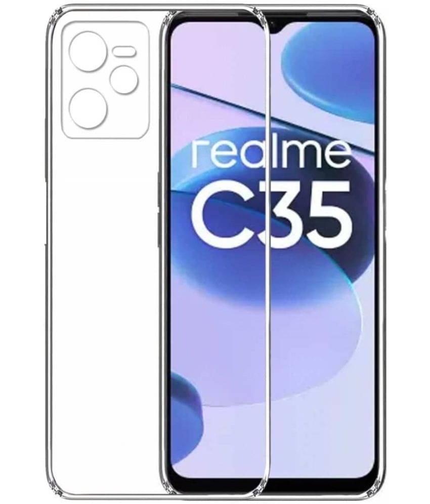 Case Vault Covers - Transparent Silicon Silicon Soft cases Compatible For Realme C35 ( Pack of 1 ) Case Vault Covers - Transparent Silicon Silicon Soft cases Compatible For Realme C35 ( Pack of 1 )