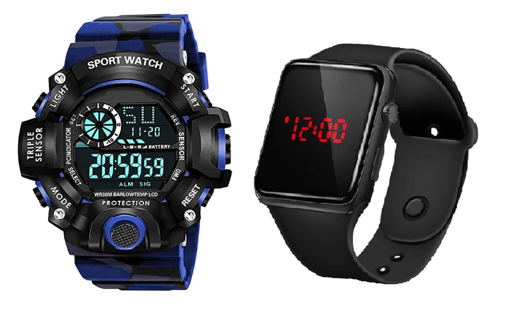     			Cosmic - Multicolor PU Digital Men's Watch