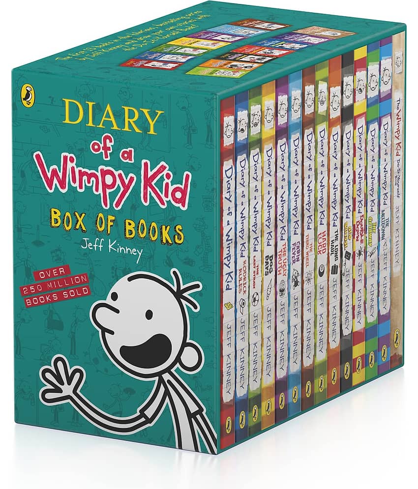 Diary of a Wimpy Kid - Box of Books (Books 1 - 13 + DIY book) - Stationery | Buy online on ZillyBuy