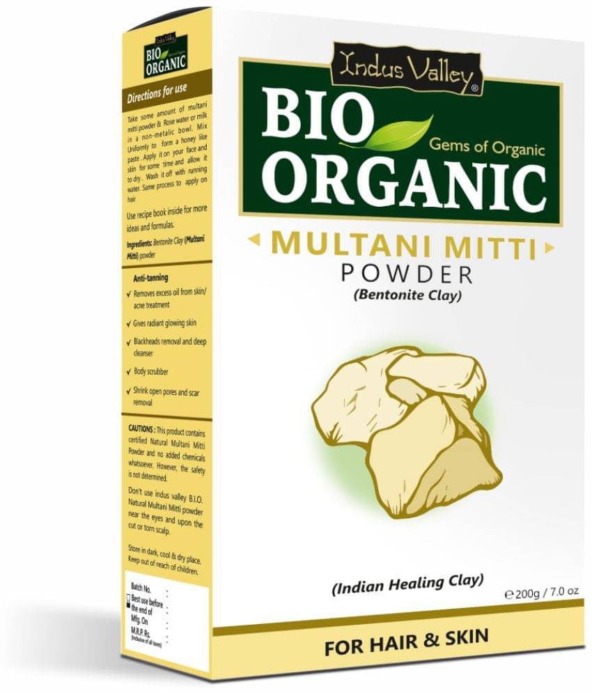 Indus Valley Multani Mitti Clay Face Mask For All Skin Type 200 Gm (Pack of 1) Indus Valley Multani Mitti Clay Face Mask For All Skin Type 200 Gm (Pack of 1)