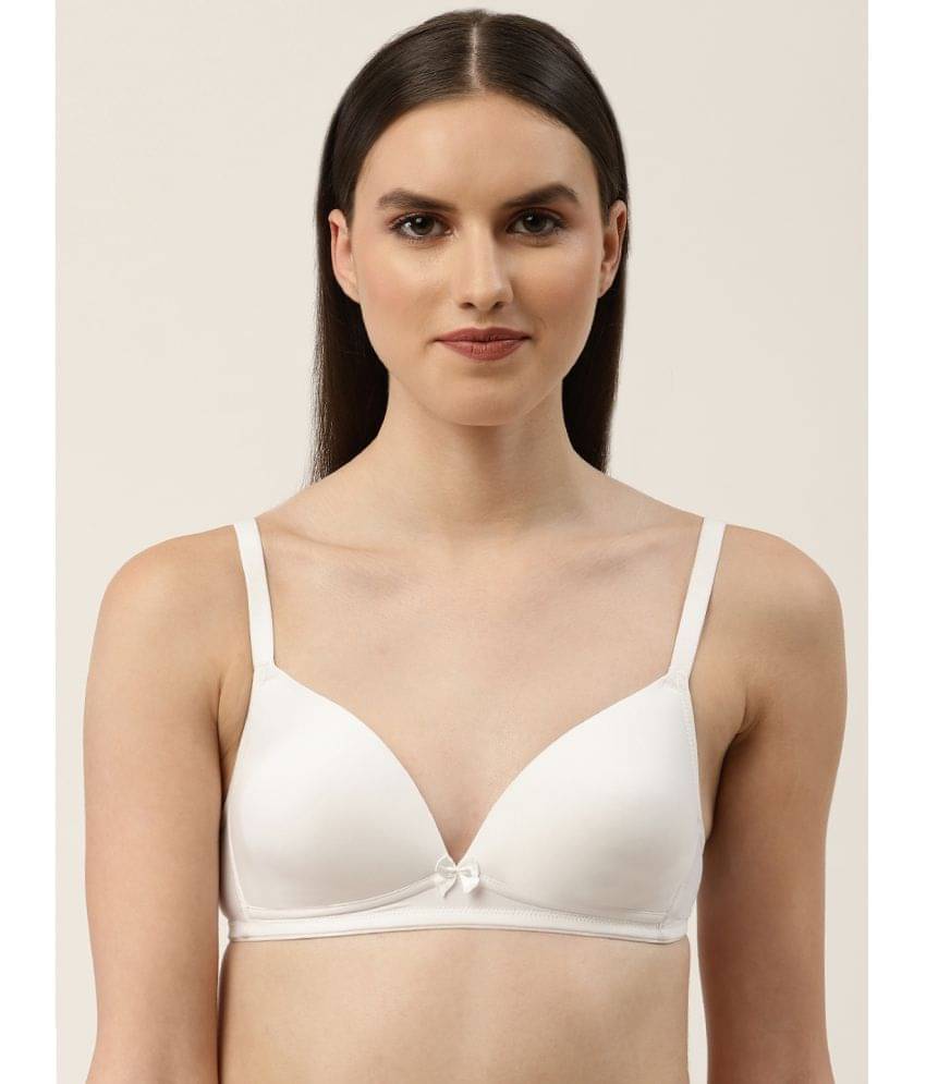Leading Lady Polyester Lightly Padded Women's T-Shirt Bra ( White ) Leading Lady Polyester Lightly Padded Women's T-Shirt Bra ( White )