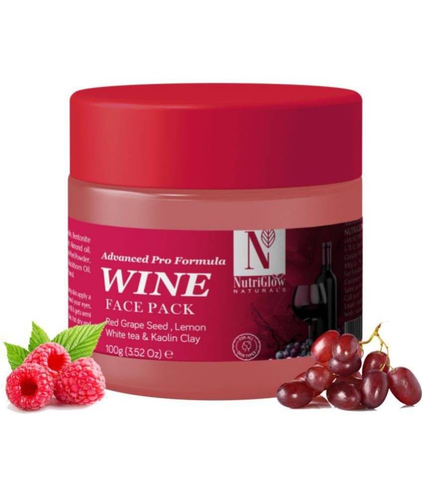     			NutriGlow NATURAL'S Advanced Pro Formula Wine Face Pack for Glowing Skin with Kaolin Clay, All Skin Types, Men & Women, 100gm