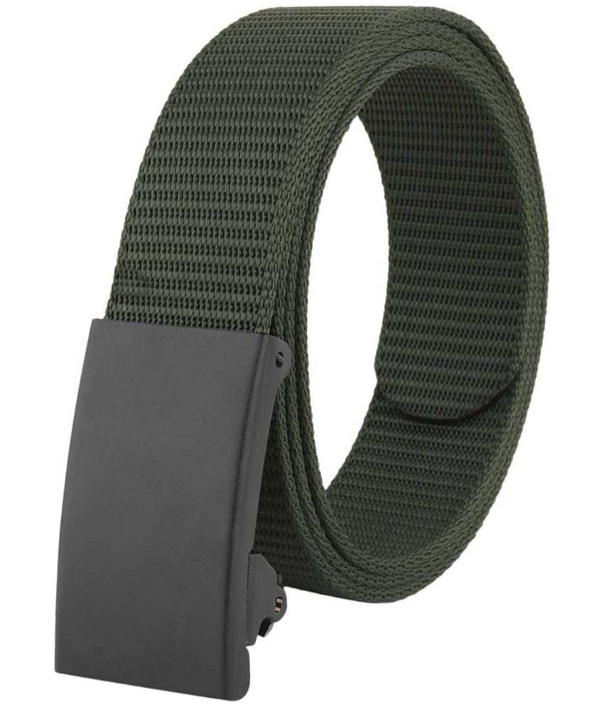    			SILKSHOPPING - Green Nylon Men's Casual Belt ( Pack of 1 )