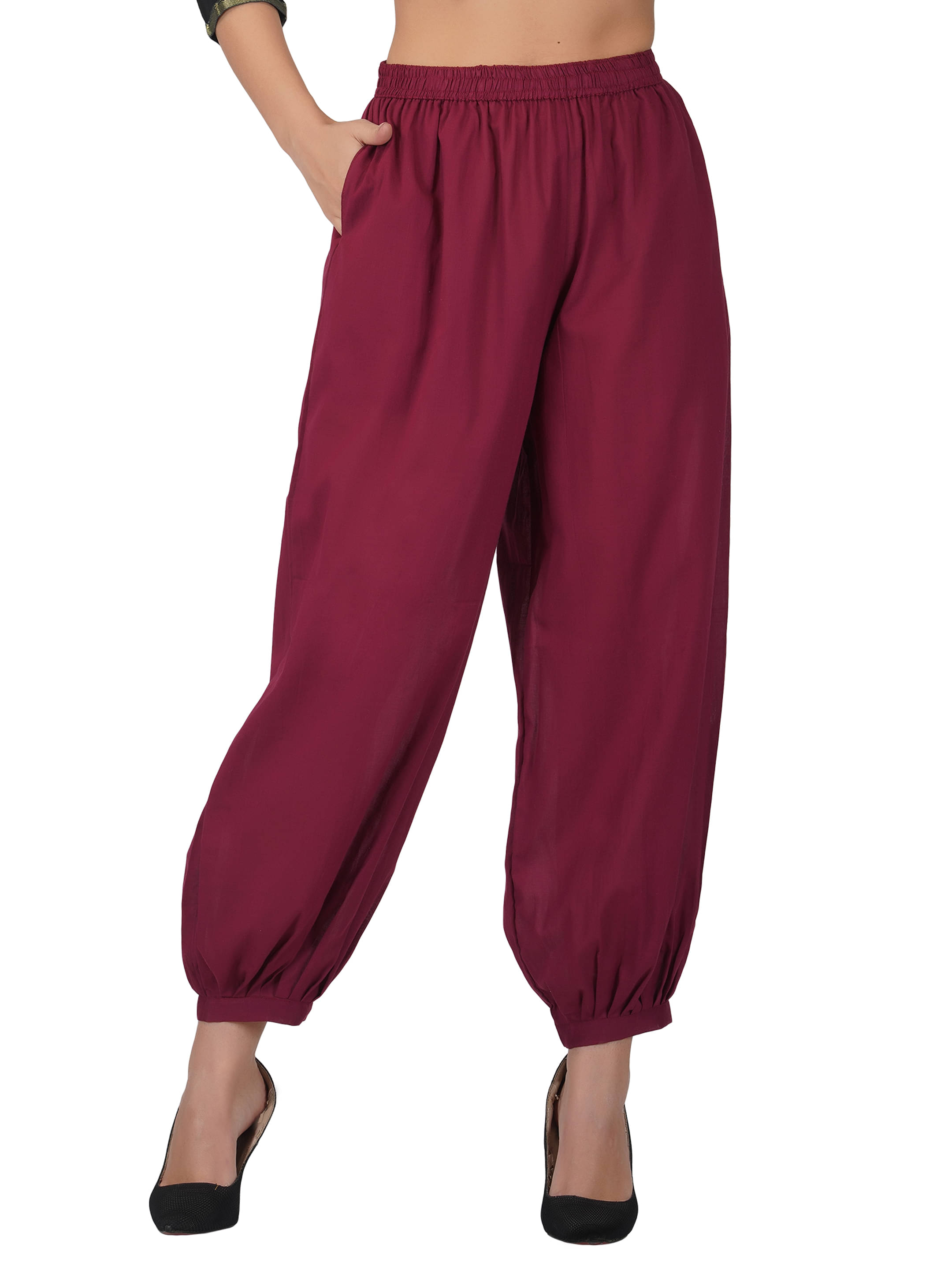     			fabcoast - Cotton Maroon Women's Salwar ( Pack of 1 )