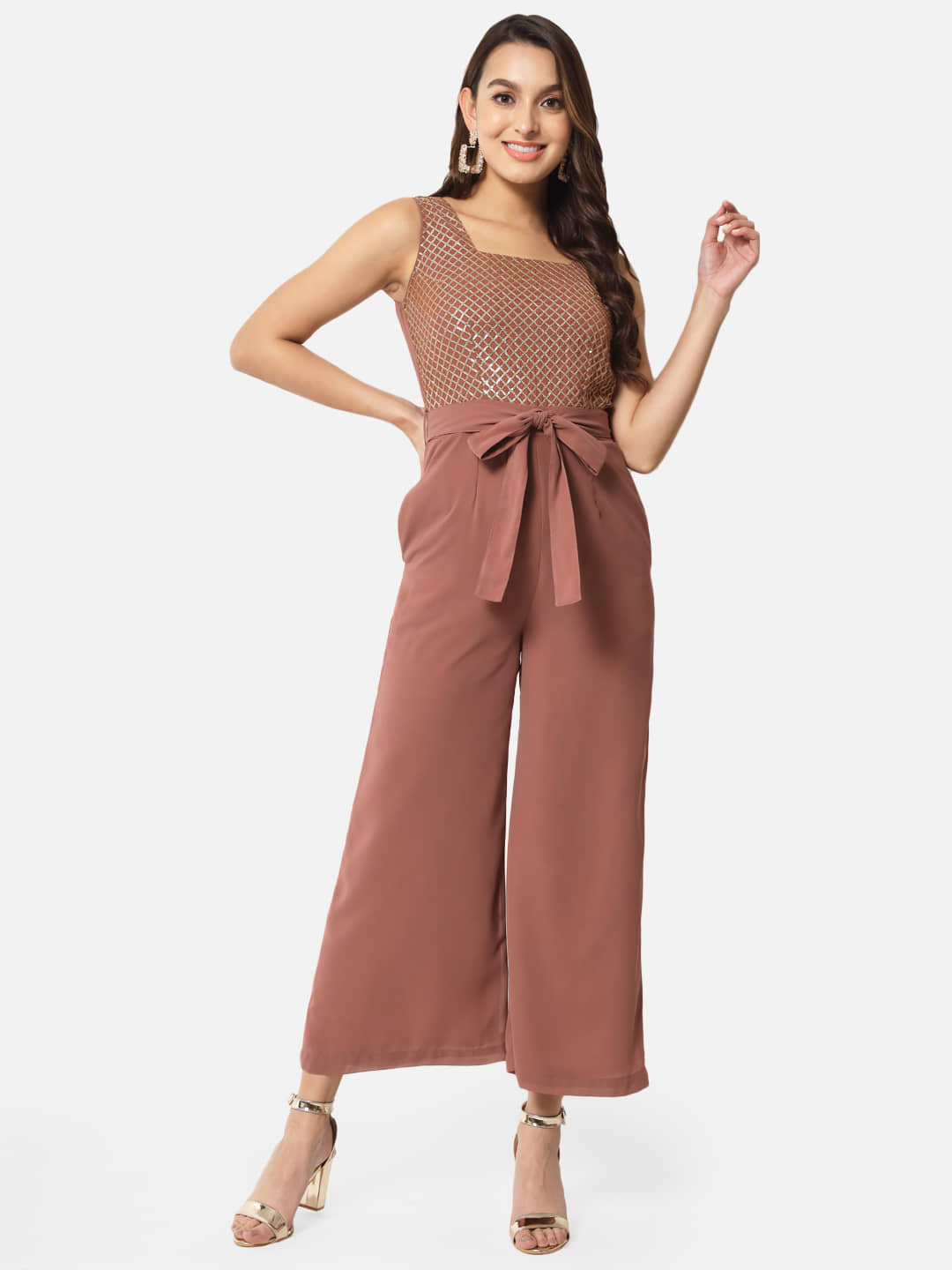 ALL WAYS YOU - Brown Polyester Regular Fit Women's Jumpsuit ( Pack of 1 )