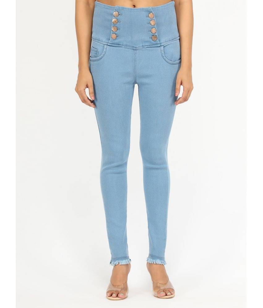     			AngelFab - Blue Denim Skinny Fit Women's Jeans ( Pack of 1 )