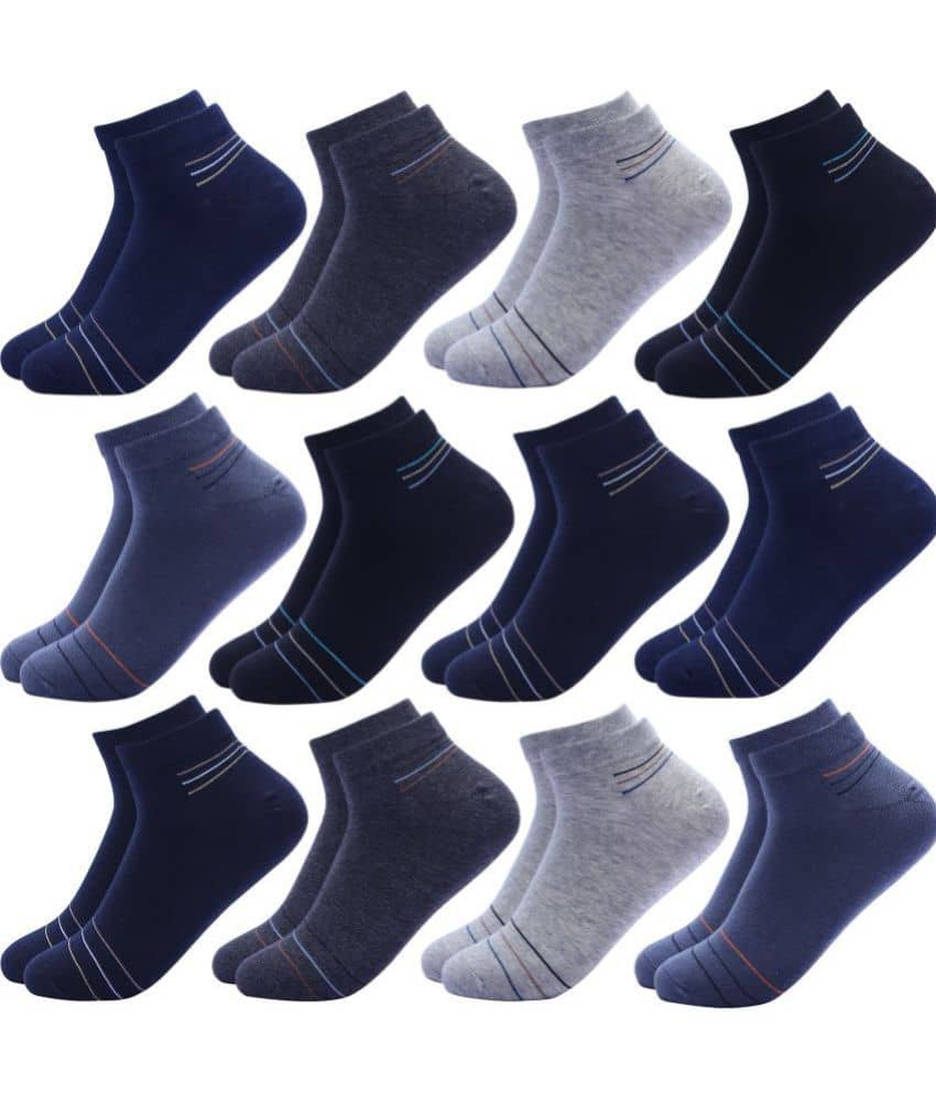 Broen - Cotton Men's Striped Multicolor Low Cut Socks ( Pack of 12 ) - Socks | Buy online on ZillyBuy
