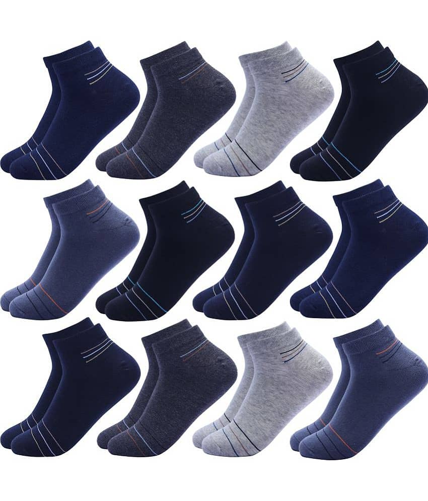 Broen - Cotton Men's Striped Multicolor Low Cut Socks ( Pack of 12 ) - Socks | Buy online on ZillyBuy
