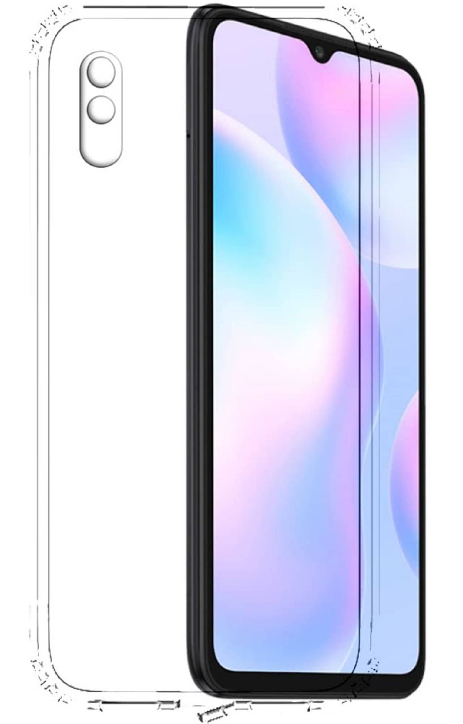     			Case Vault Covers - Transparent Silicon Silicon Soft cases Compatible For Redmi 9A sport ( Pack of 1 )